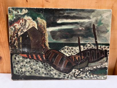 Modern school
Composition aux barques
Oil...