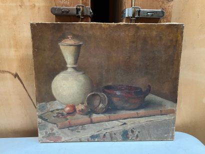 Modern school
Still life
Oil on canvas, unsigned....