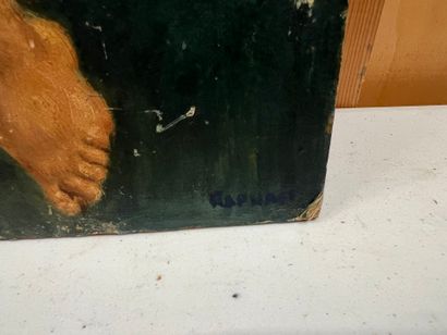 Virgin and Child
Oil on board, signed SCHARFF...