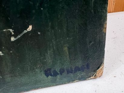 Virgin and Child
Oil on board, signed SCHARFF...