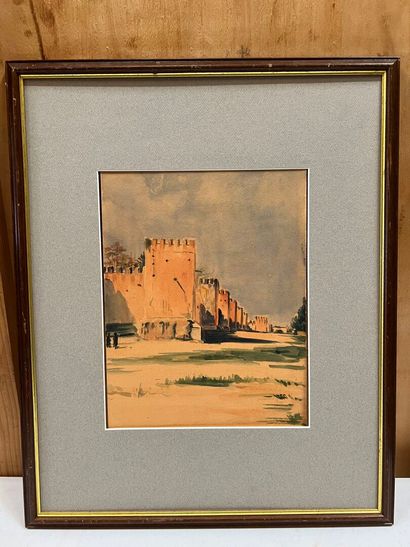 Orientalist school
Ramparts in Morocco
Unsigned...