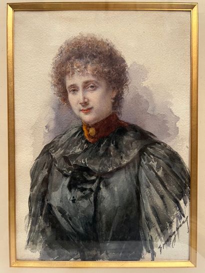 Portrait of a Woman
Watercolor on paper,...