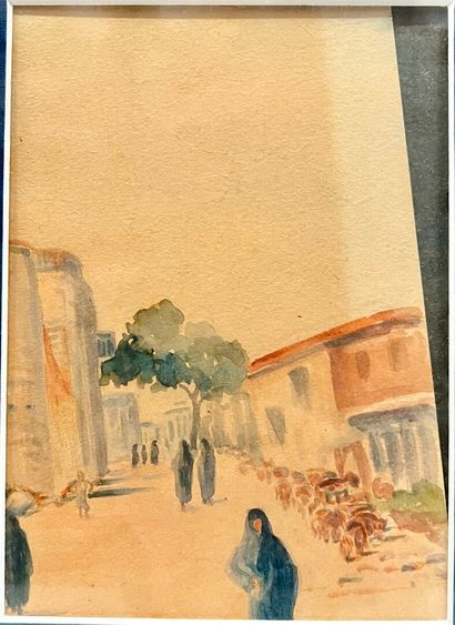 Lino DE BENOIST
Rue de Taroudant, 1949
Watercolor...