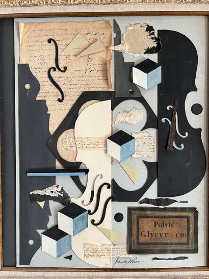 after Francis NESER 
Composition
Collage,...