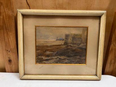 St Souvan Beach 
Watercolor on paper, located...