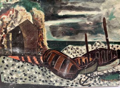 Modern school
Composition aux barques
Oil...