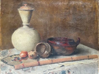 Modern school
Still life
Oil on canvas, unsigned....