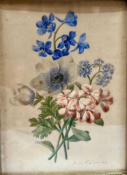 Modern school 
Flower bouquet

Watercolor...