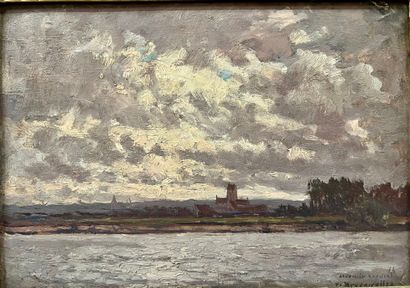 Victor BRUGAIROLLES (1869-1936)
River bank
Oil...