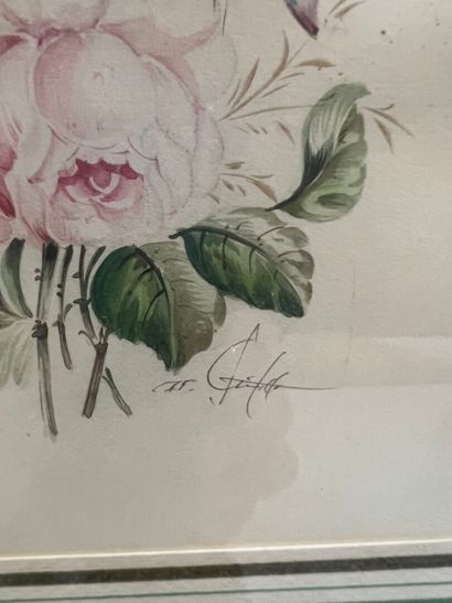 Vittorio GUIDOTTI (c.1922) 
Bouquets de fleurs
Pair...