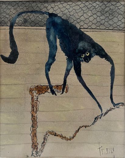 Kees TIMMER (1903-1978)

Blue monkey

Ink...