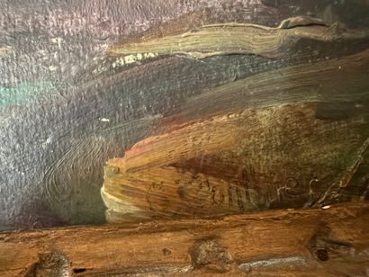 Modern school 
View of Peyreleau
Oil on cardboard,...