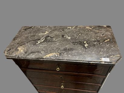 A flap-top secretary, simulating a chiffonier,...