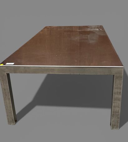 Rectangular aluminum coffee table
Circa 1970....