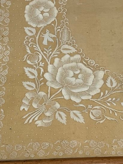 Lot of fabrics and laces.
176 x 111 cm for...