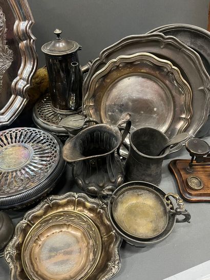 Lot of various pieces in silver and pewter...