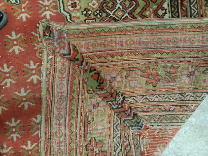 Smyrna carpet (warp, weft and wool pile),...