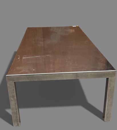 Rectangular aluminum coffee table
Circa 1970....