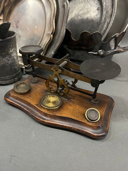 Lot of various pieces in silver and pewter...