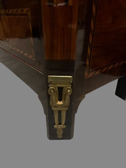 A flap-top secretary, simulating a chiffonier,...