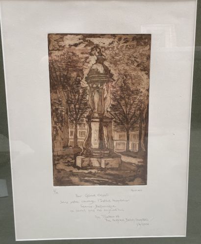 Lot de pièces encadrées XIXème et XXème siècle...