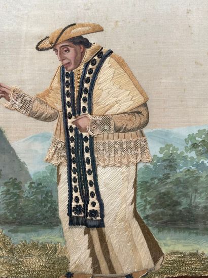La bénédiction d'un abbé par un cardinal
Peinture...