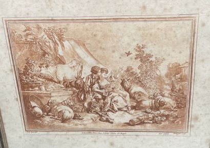 Lot de gravures du XVIIIème siècle
Tache...