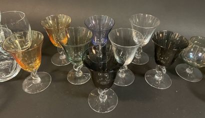 Partie de service de verres à liqueur en...