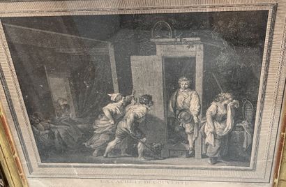 Lot de gravures du XVIIIème siècle
Tache...