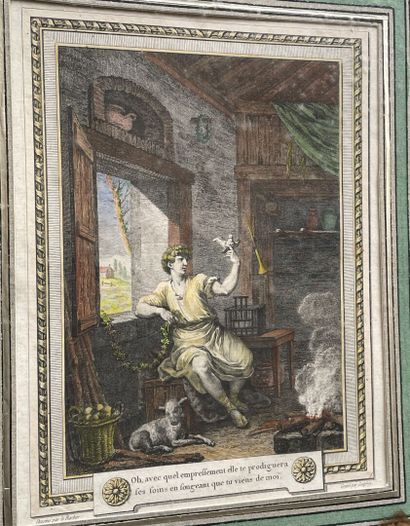 Lot de gravures XIXème siècle, notamment...