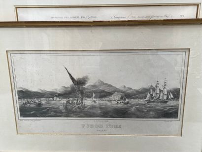 Lot de neuf gravures notamment XIXème si...