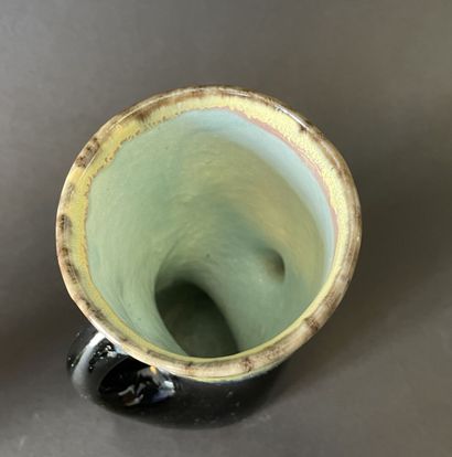 Suite de quatre vases de formes libres en...