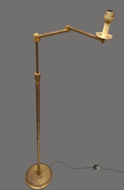 Lampe liseuse en laiton, articulée, réglable...