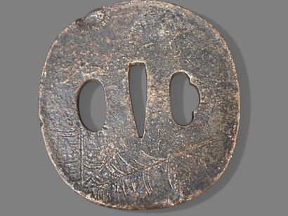 Collection de sept tsuba.
Japon, Epoque Meiji...