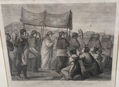 Lot de neuf gravures notamment XIXème si...