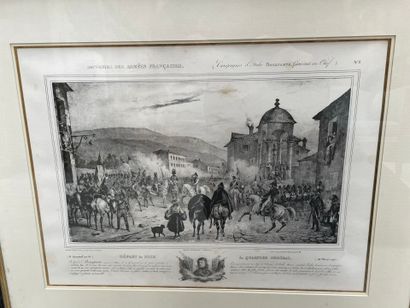 Lot de neuf gravures notamment XIXème si...