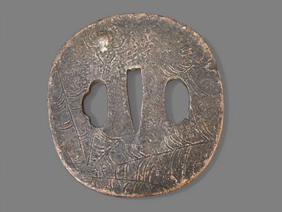 Collection de sept tsuba.
Japon, Epoque Meiji...