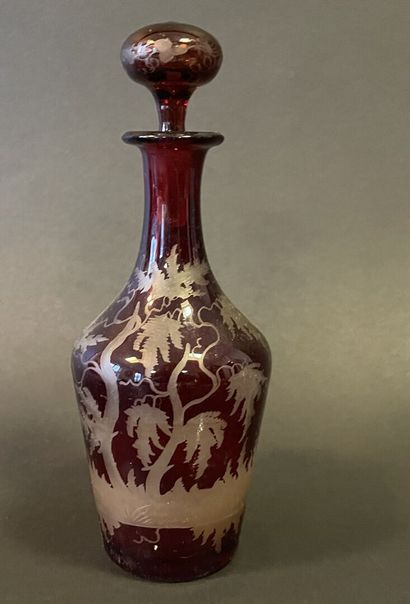 Lot de verrerie et cristal comprenant carafe...