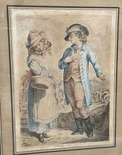 Lot de gravures XIXème siècle, notamment...