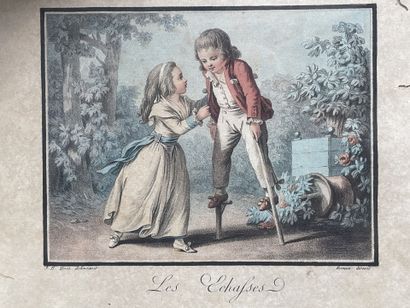 Lot de gravures XIXème siècle, notamment...