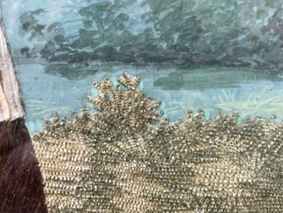 La bénédiction d'un abbé par un cardinal
Peinture...