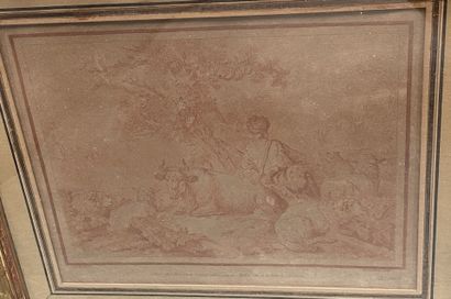Lot de gravures du XVIIIème siècle
Tache...