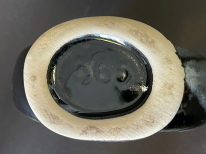Suite de quatre vases de formes libres en...