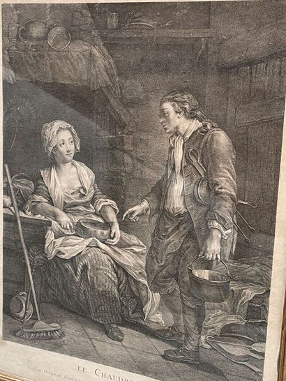 Lot de gravures du XVIIIème siècle
Tache...