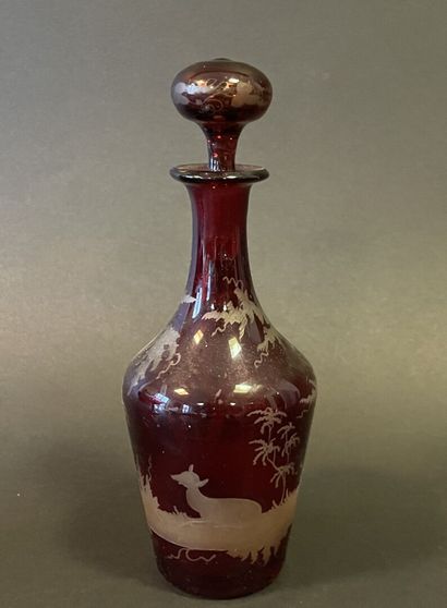 Lot de verrerie et cristal comprenant carafe...