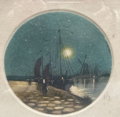 Lot de pièces encadrées XIXème et XXème siècle...