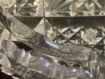 Lot de verrerie et cristal comprenant carafe...