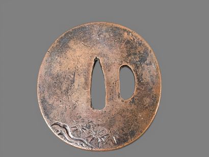Collection de sept tsuba.
Japon, Epoque Meiji...