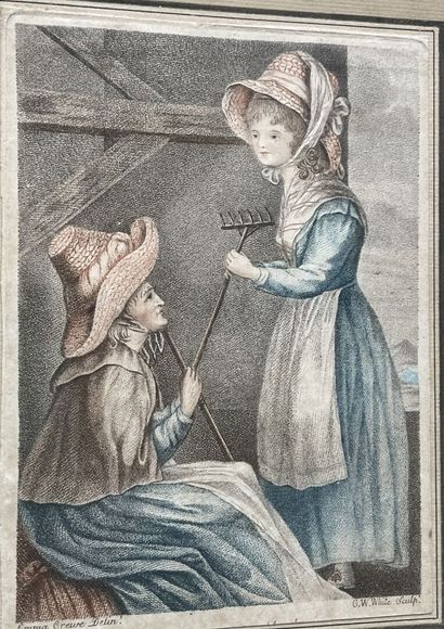 Lot de gravures XIXème siècle, notamment...