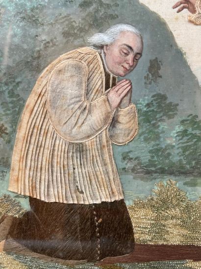La bénédiction d'un abbé par un cardinal
Peinture...